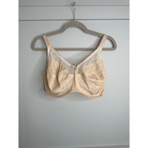 Wacoal Beige Women's  Lace Full Coverage Front Close Romantic Bra Size 36H